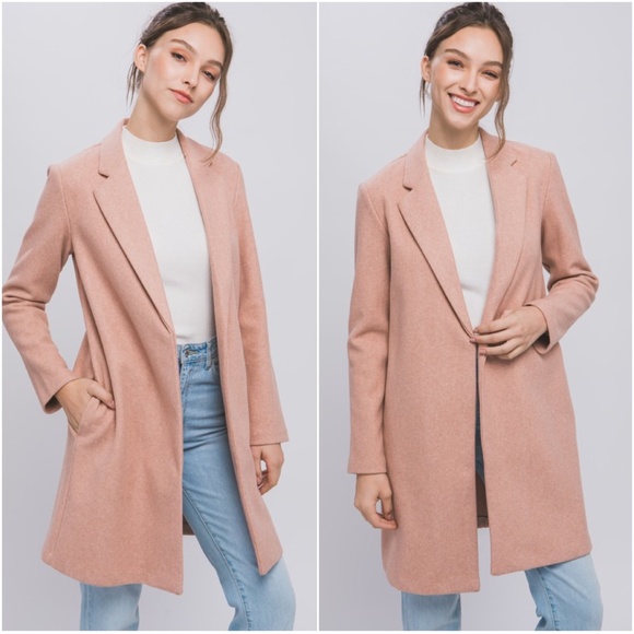 BellanBlue Jackets & Blazers - 029 Classic Mauve Open Front Jacket Coat Blazer